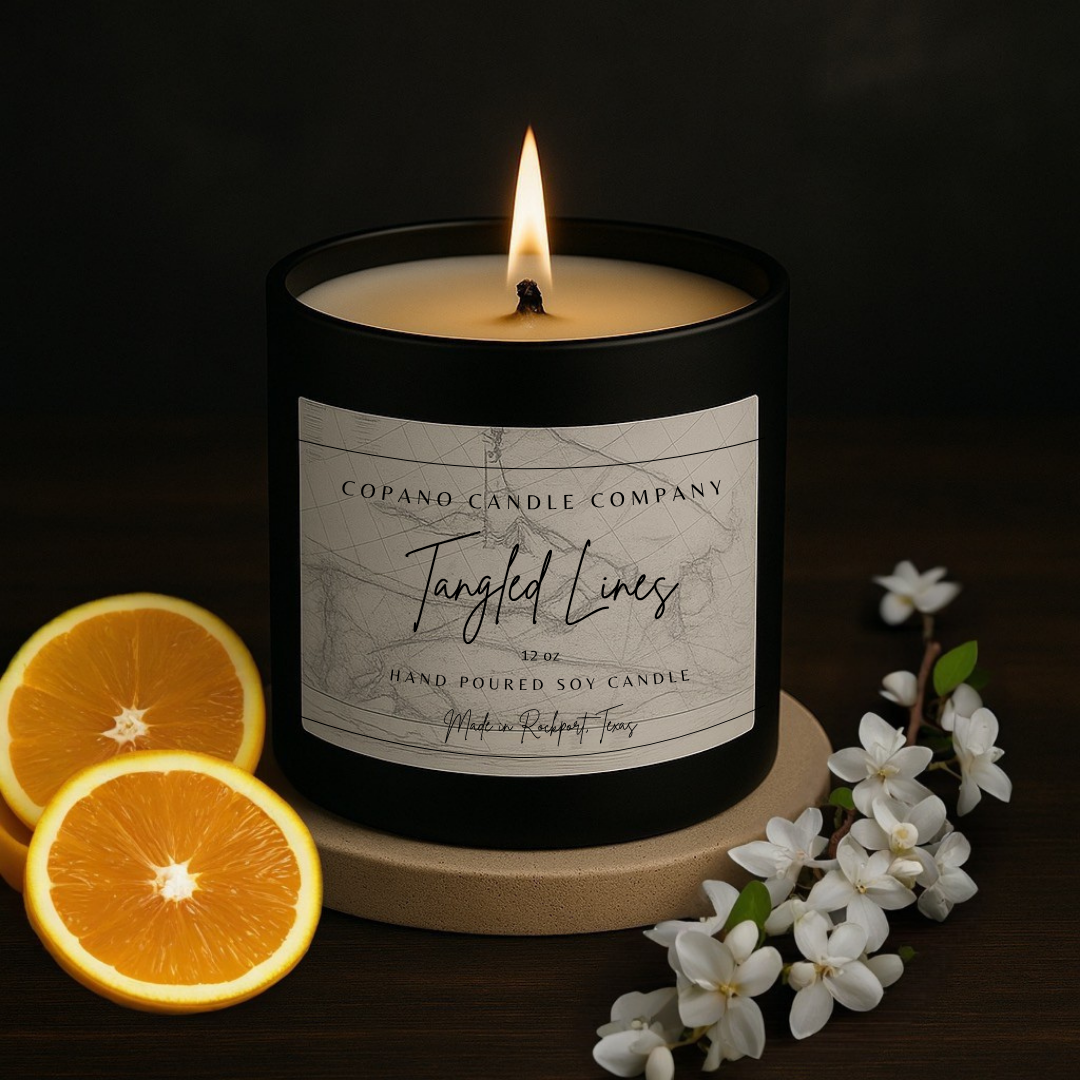 Tangled Lines - Soy Wood Wick Candle
