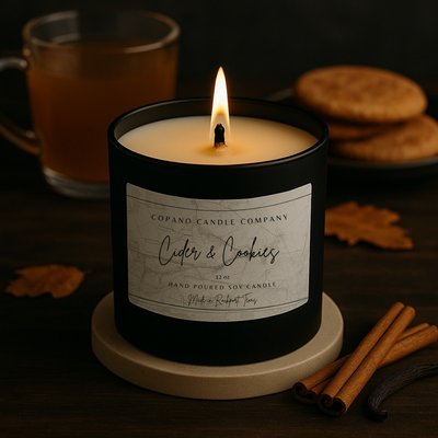 Cider & Cookies - 12oz Soy Wood Wick Candle