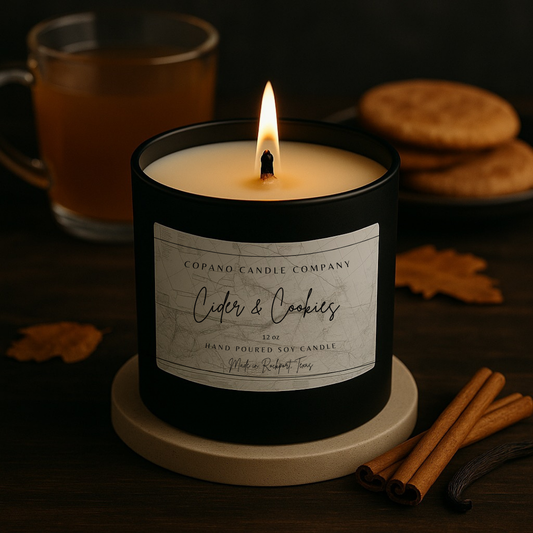 Cider & Cookies - 12oz Soy Wood Wick Candle