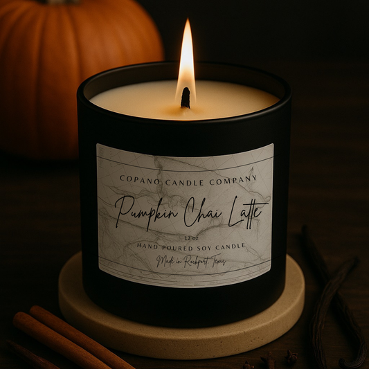 Pumpkin Chai Latte - 12oz Soy Wood Wick Candle